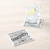 紙バーコースター：ウィスキー/ウィスキー スクエアペーパーコースター (インサイチュ)