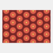 紙パック178装飾赤イエローブルー ラッピングペーパーシート (正面3)