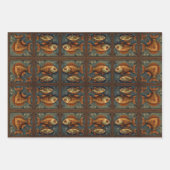 紙パック572スチームパンクフィッシュ ラッピングペーパーシート (正面)
