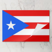 紙パッドとプエルトリコ国旗(アメリカ) ペーパーパッド (折り畳み)