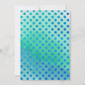 紙パンチシェイプフォトパステルウォーターカラーテンプレート 招待状 (裏面)