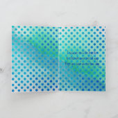 紙パンチシェイプフォトパステルウォーターカラーテンプレート 招待状 (内部)