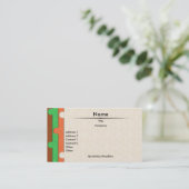 紙パンチ名刺 名刺 (スタンド正面)