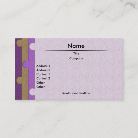 紙パンチ名刺 名刺 (正面)