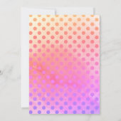 紙パンチ形状カスタムフォトウォーターカラーテンプレート 招待状 (裏面)