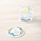 紙パーソナライズされたコースター – 海洋生物 ラウンドペーパーコースター (インサイチュ)