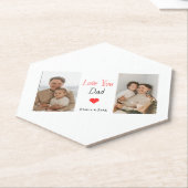 紙パーソナライズされたコースター | 父の日のプレゼント ペーパーコースター (アングル)