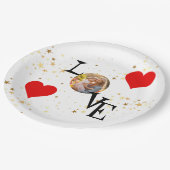 紙パーソナライズされたプレートとママ写真 ペーパープレート (アングル)