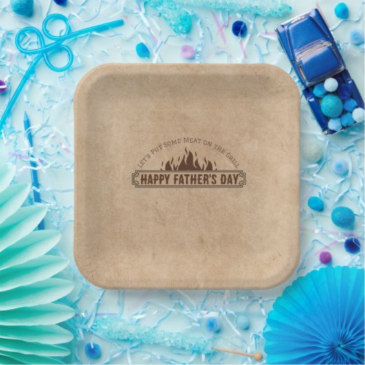 紙パーソナライズされたプレートBBQ(任意の大事な行事用) ペーパープレート (パーティー)