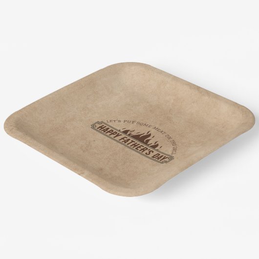 紙パーソナライズされたプレートBBQ(任意の大事な行事用) ペーパープレート (傾斜あり)