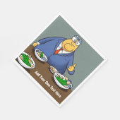 紙パーソナライズされたランチョンナプキン スタンダードランチョンナプキン (角)