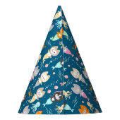 紙パーティーテーマ航海のの誕生日の帽子。 パーティーハット (裏面)