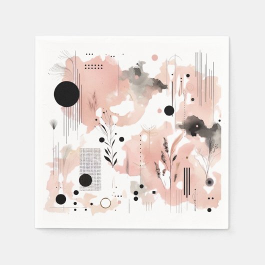 紙パーティーナプキン、誕生日、結婚s スタンダードカクテルナプキン (正面)