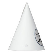 紙パーティーハットピンクおよび金ゴールド紙吹雪誕生日 パーティーハット (左)