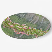 紙パーティープレート/フローラ/ピンクの睡蓮/レフレック ペーパープレート (アングル)