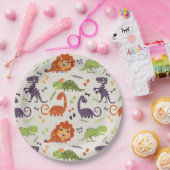 紙パーティープレート - 子供たちは恐竜が好き ペーパープレート (パーティー)