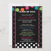 紙パーティーライト写真卒業招待状 招待状 (裏面)