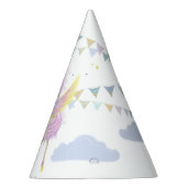 紙パーティー帽子は可愛いユニコーンを特徴とする。 パーティーハット (右)