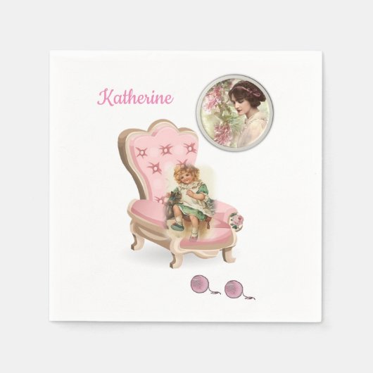 紙ビクトリアンナプキン スタンダードカクテルナプキン (正面)