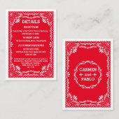 紙ピカカラフルドメ結婚キシカン詳細 エンクロージャーカード (正面/裏面)