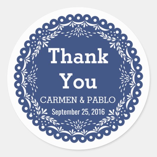 紙ピカカラフルドメ結婚キシカン ラウンドシール (正面)