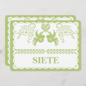 紙ピカド シエテ ７ テーブルナンバー ゴールド フィエスタ (正面/裏面)