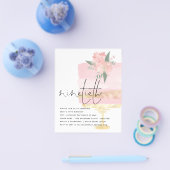 紙ピンク金ゴールドお誕生日ケーキ90thパーティー招待状 チラシ (シングル)