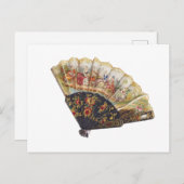 紙ファンレディフローラヴィンテージはがき ポストカード (正面/裏面)