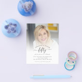 紙フォトスクリプト50th Birthday Partyへの招待 チラシ (シングル)