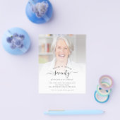 紙フォトスクリプト70th Birthday Partyへの招待 チラシ (シングル)