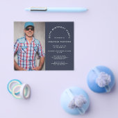 紙フォトマン50thバースデーパーティー海軍招待状 チラシ (シングル)