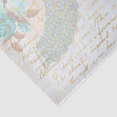 紙フビクトリアンァンターコイズバラの切り離し紙 薄葉紙 (詳細)