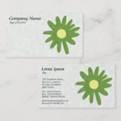 紙フラワーアボカドグリーン 名刺 (正面/裏面)