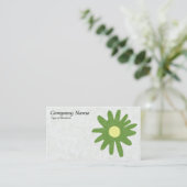 紙フラワーアボカドグリーン 名刺 (スタンド正面)