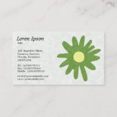 紙フラワーアボカドグリーン 名刺 (裏面)
