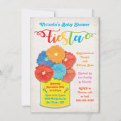 紙フラワーカンフィエスタベビーシャワー招待状 招待状 (正面)