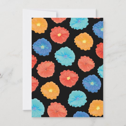 紙フラワーカンフィエスタリハーサルディナー 招待状 (裏面)