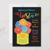 紙フラワーカンフィエスタリハーサルディナー 招待状 (正面)