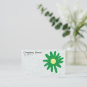 紙フラワーグラスグリーン 名刺 (スタンド正面)