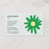 紙フラワーグラスグリーン 名刺 (裏面)