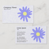 紙フラワーパステルブルー 名刺 (正面/裏面)