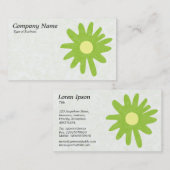 紙フラワーマルティアングリーン 名刺 (正面/裏面)