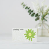 紙フラワーマルティアングリーン 名刺 (スタンド正面)