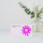 紙フラワー – マゼンタ 名刺 (スタンド正面)