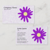 紙フラワー – 紫 名刺 (正面/裏面)
