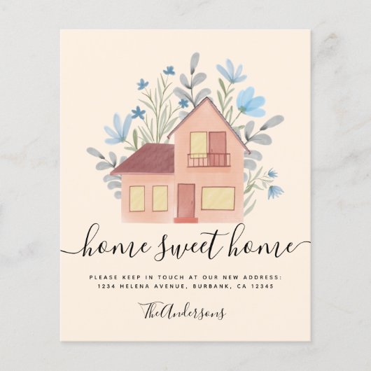 紙フローラ引越ハウス発表 チラシ (正面)