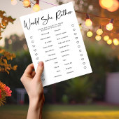 紙ブライダルシャワーパーティーゲームは彼女はむしろ チラシ