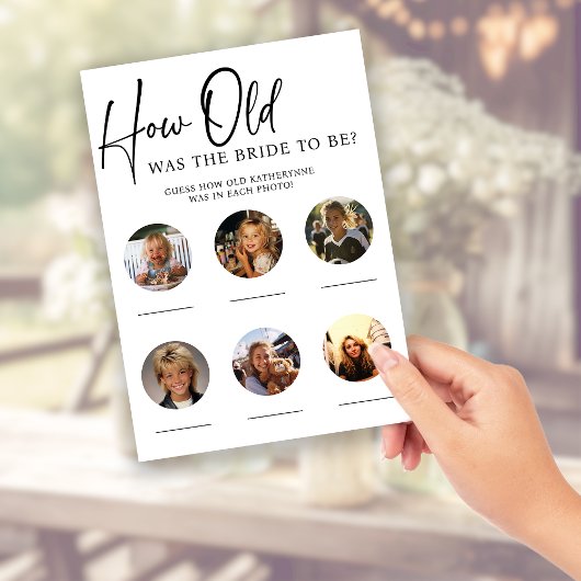 紙ブライダルシャワーパーティーゲーム歳の花嫁 チラシ