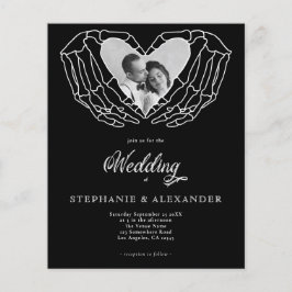 紙ブラックゴシック写真スケルトン手結婚ズ