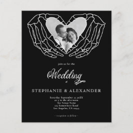 紙ブラックゴシック写真スケルトン手結婚ズ